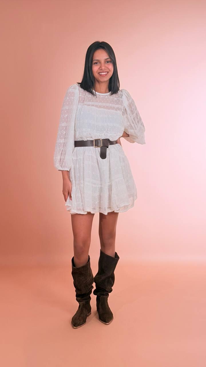 ANNA ROCK Abito ricamo 4093055 BIANCO 