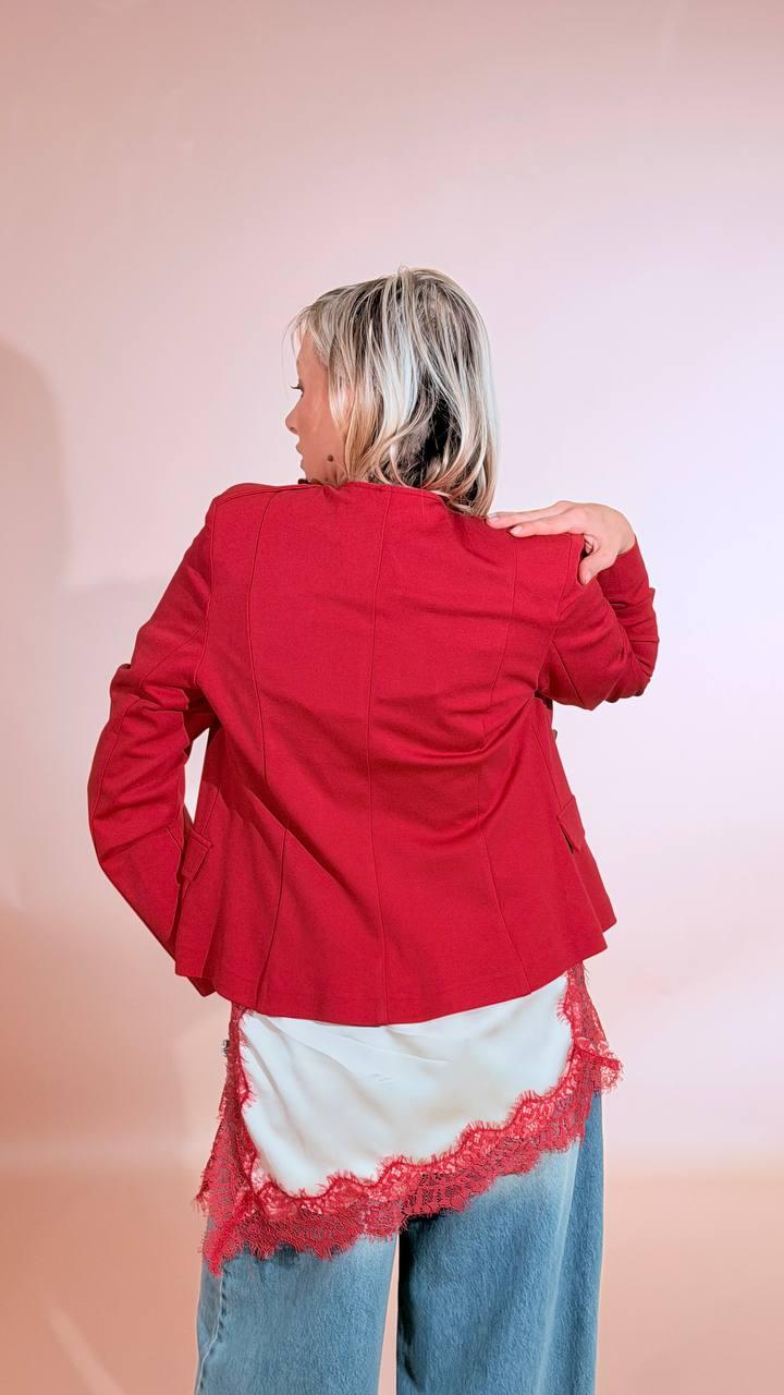 MOTEL Giacca felpa 26B4149 ROSSO 