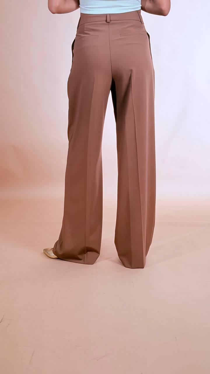 HINNOMINATE Pantalone over con piences HMABW02540 MOKA 