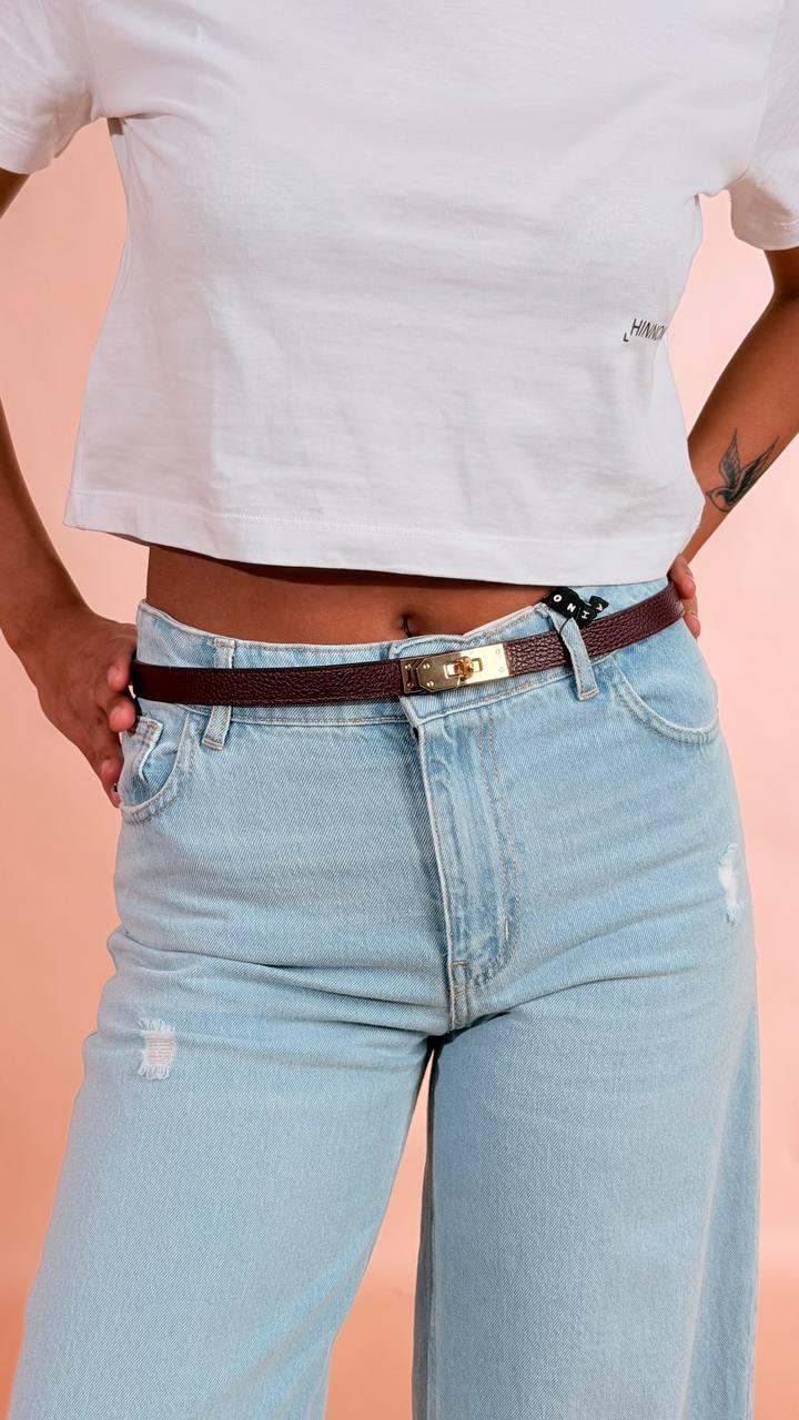 LEVA Cintura gancio oro ESCT0093 BORDEAUX 