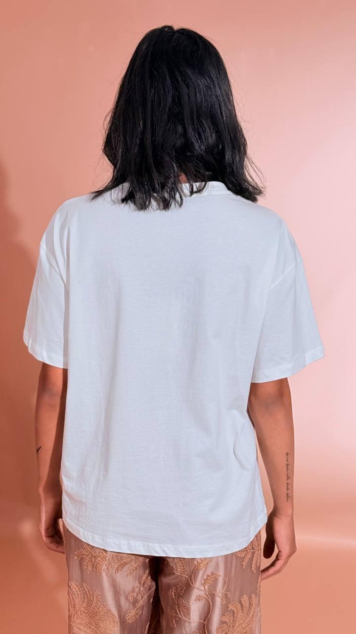 H2O T-shirt taschino ROFA BIANCO 