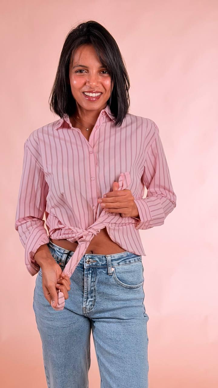 SOYA CONCEPT Camicia rigata 41554 ROSA 