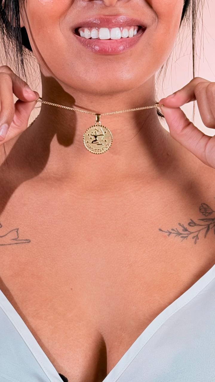 CLUB MANHATTAN Collana segno zodiale sagittario CLBMSAGITTARIO ORO 