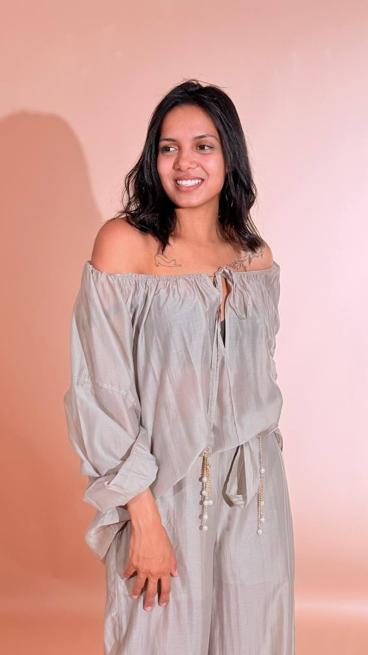 H2O Blusa leggera SCRERA FANGO 