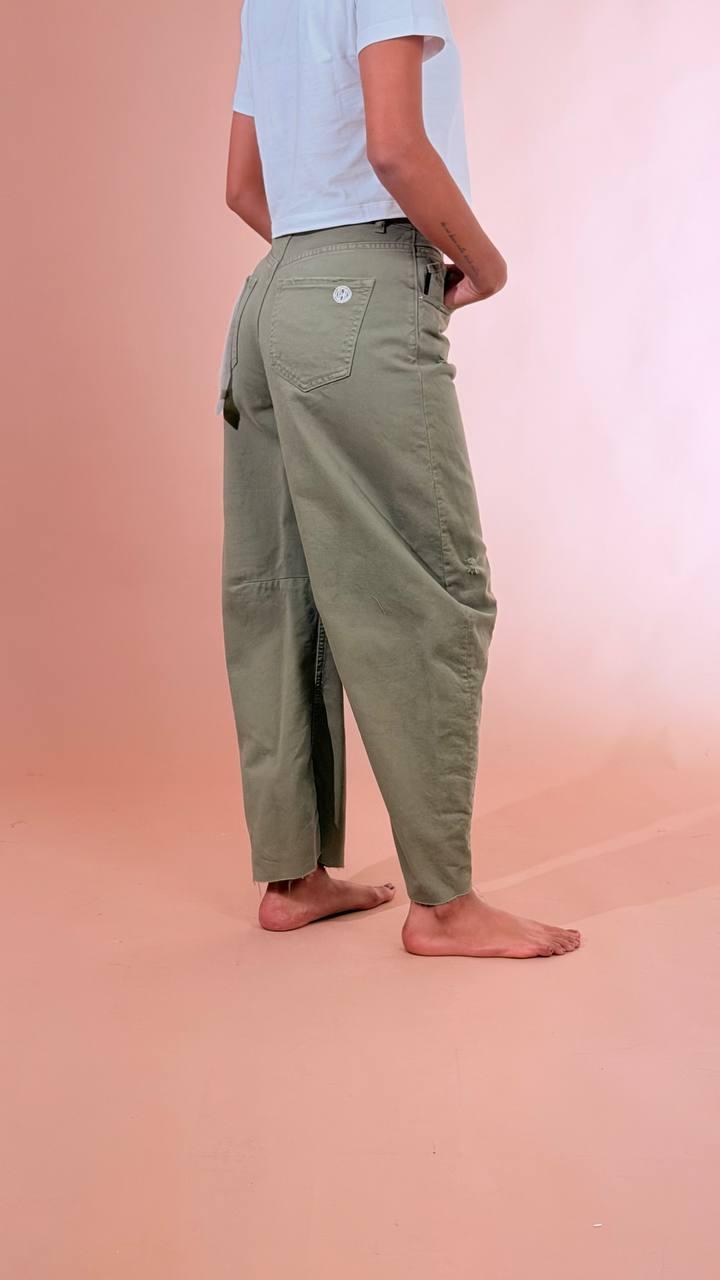 HAVE ONE Jeans Barbara PFA-Q081 VERDE MILITARE 