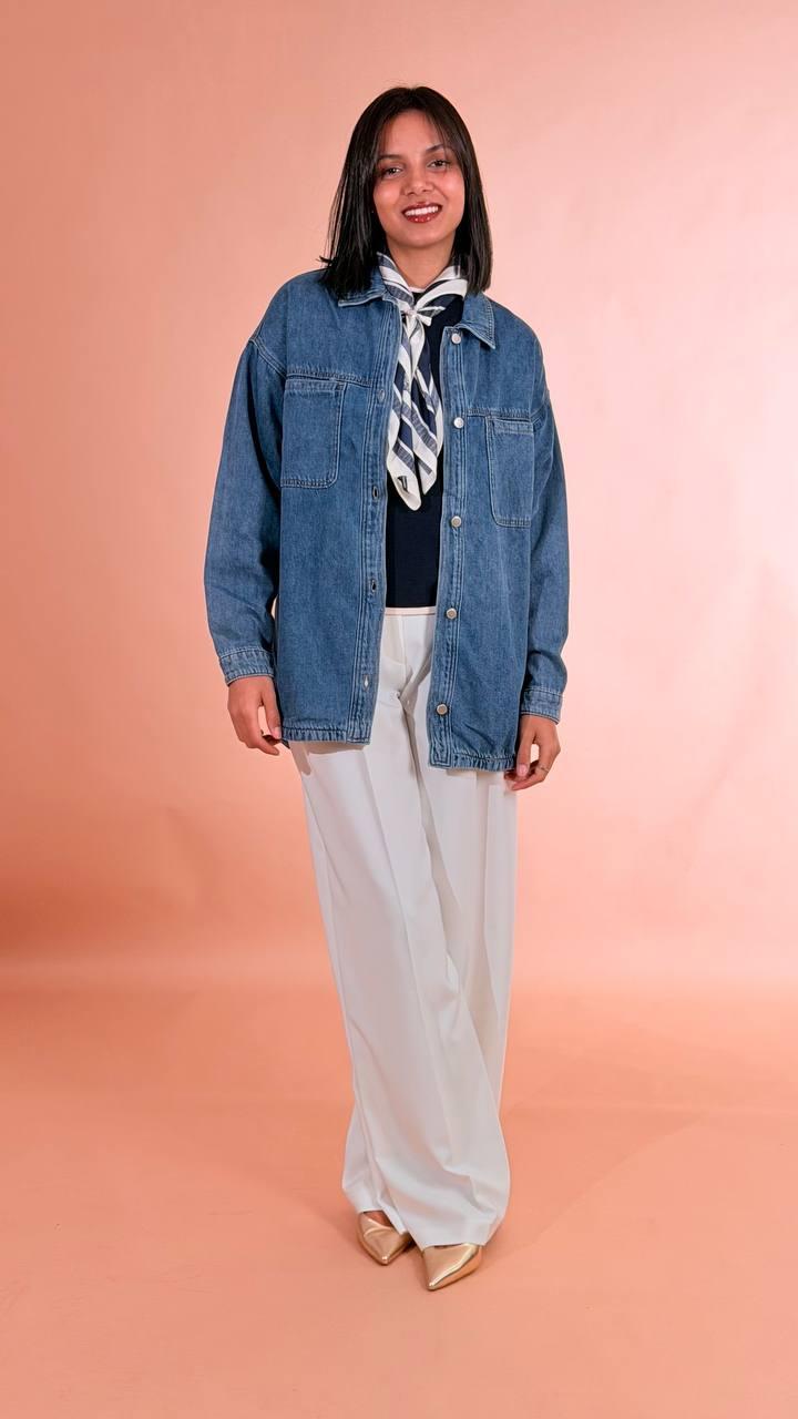LEVA Camicia denim <BR/> N30F32008 DENIM 