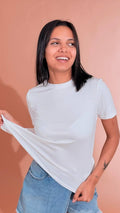 LEVA T-shirt stretch AL1440 BIANCO 