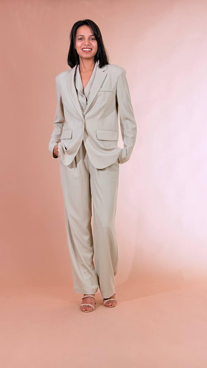 FRACOMINA Blazer oversize FR26SJ3009W76301 BEIGE 