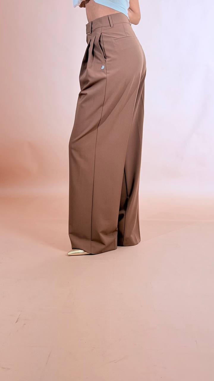 HINNOMINATE Pantalone over con piences HMABW02540 MOKA 