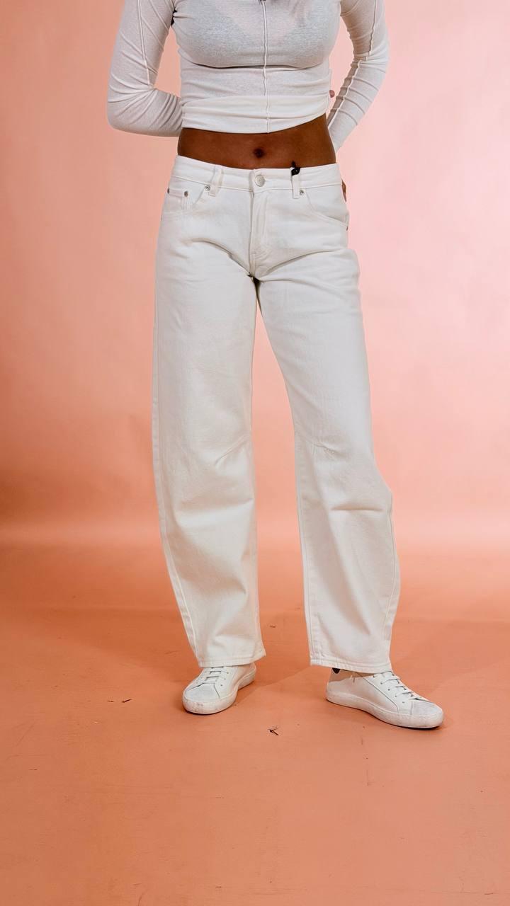GLAMOROUS Jeans bianco baloon AN5573 BIANCO 