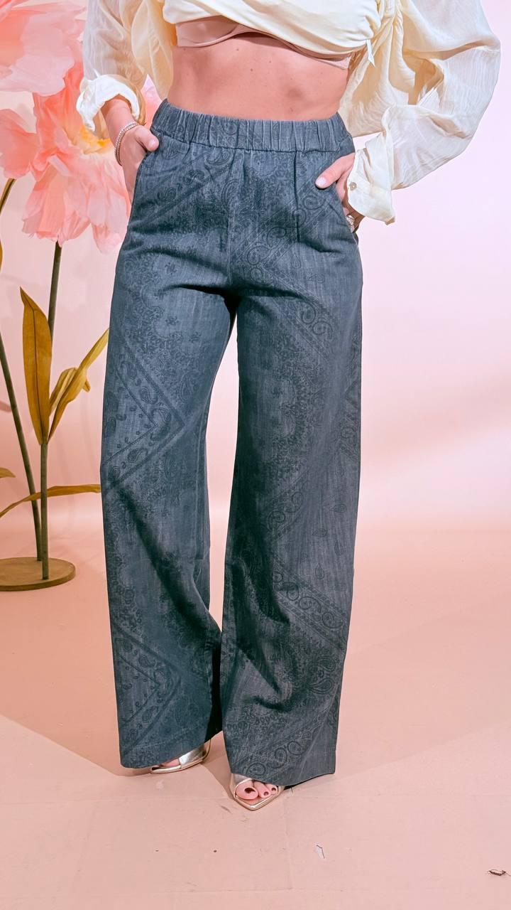 KONTATTO Pantalone bandana TT4009C DENIM 