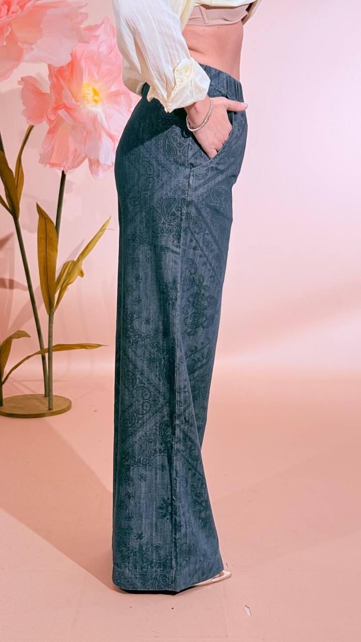 KONTATTO Pantalone bandana TT4009C DENIM 