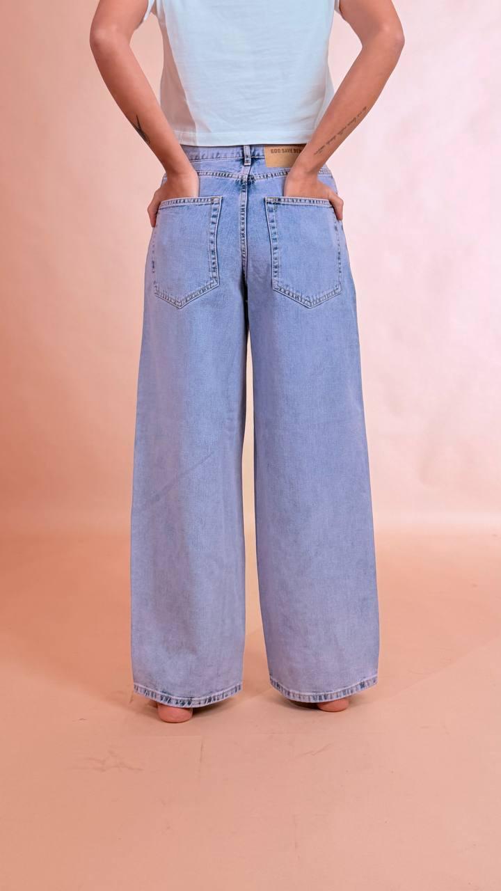 GODSAVEDENIM Jeans slavata rosa 100%co ZEFIRO DENIM 