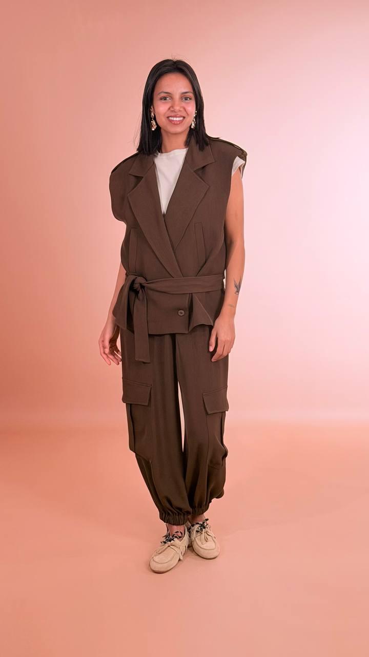 HAVE ONE Gilet con fusciacca LSO-Q004 MORO 