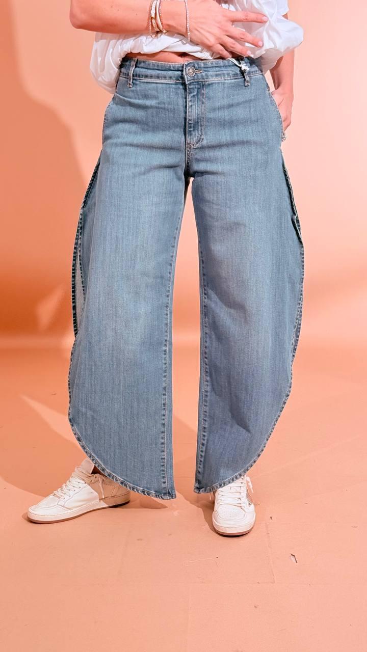 GODSAVEDENIM Jeans farfalla 98%co 2%ea NAUSICA DENIM 
