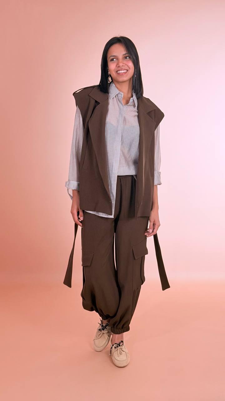 HAVE ONE Gilet con fusciacca LSO-Q004 MORO 