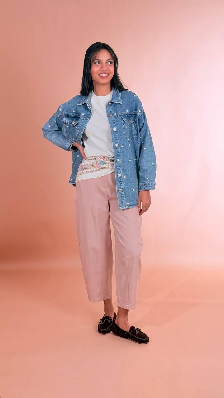 LEVA Camicia denim rose R2545 DENIM 