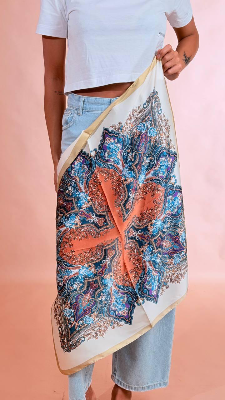 LEVA Foulard fantasia SC004 OLIVA 