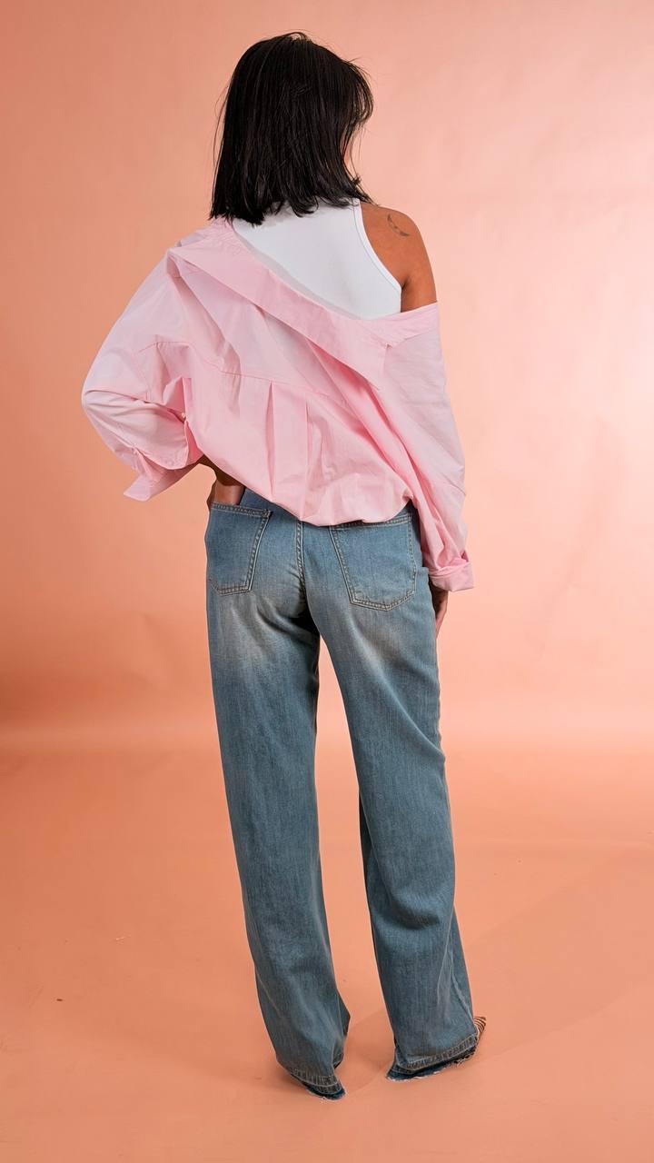 LEVA Camicia palloncino CHF8683 ROSA 