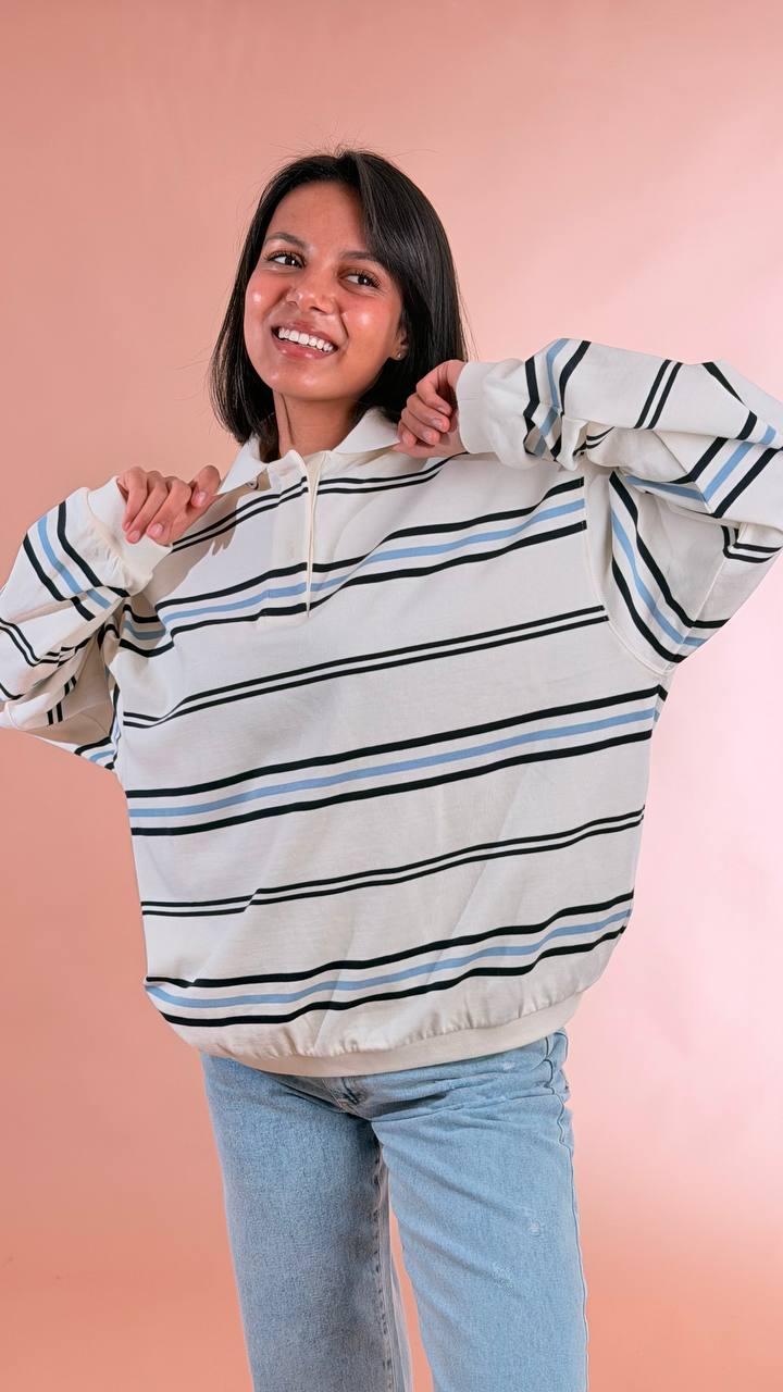 ELLEH Polo Oversize SS260233 BLU 