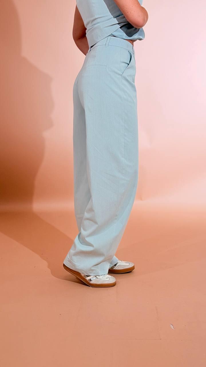 ELLEH Pantalone palazzo SS260146 CELESTE 