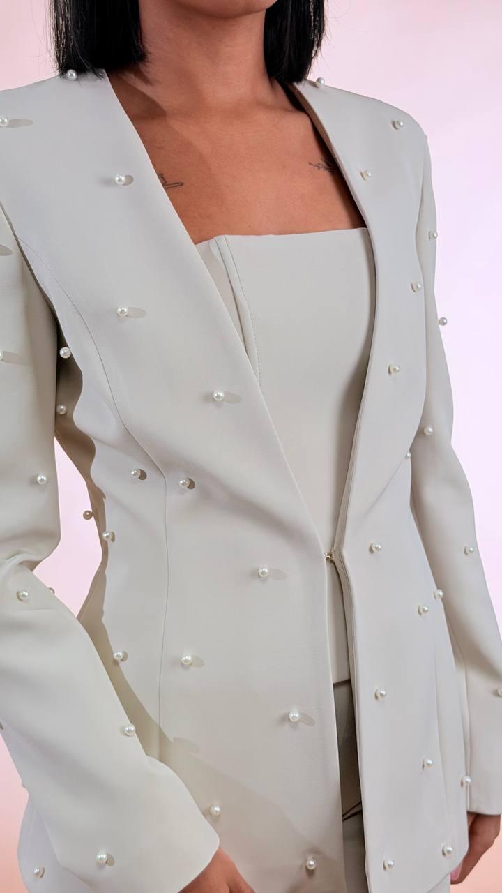 SILENCE Blazer perle GI5354APP GREIGE 