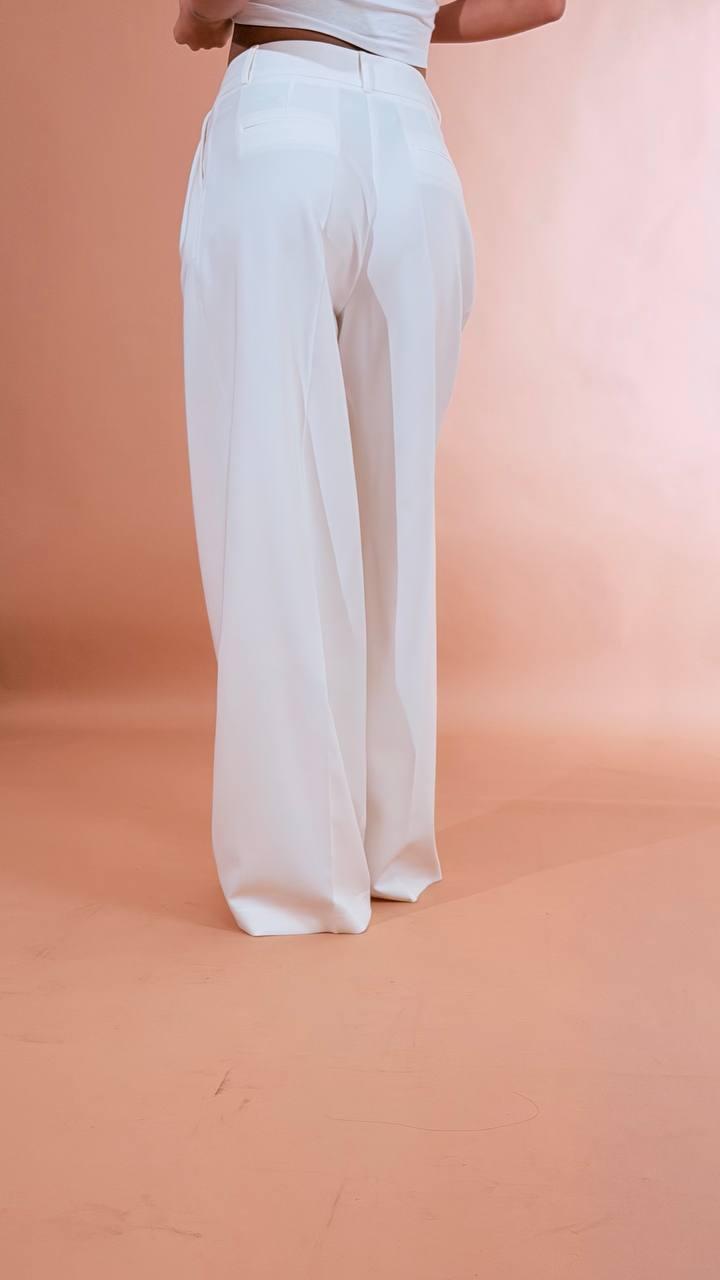 FRACOMINA Pantalone palazzo FR26SV3001W42901 BIANCO 