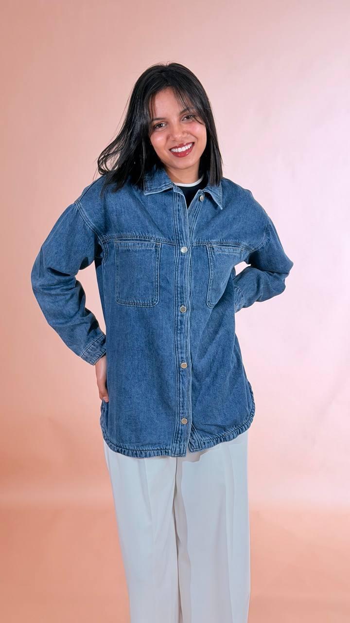 LEVA Camicia denim <BR/> N30F32008 DENIM 