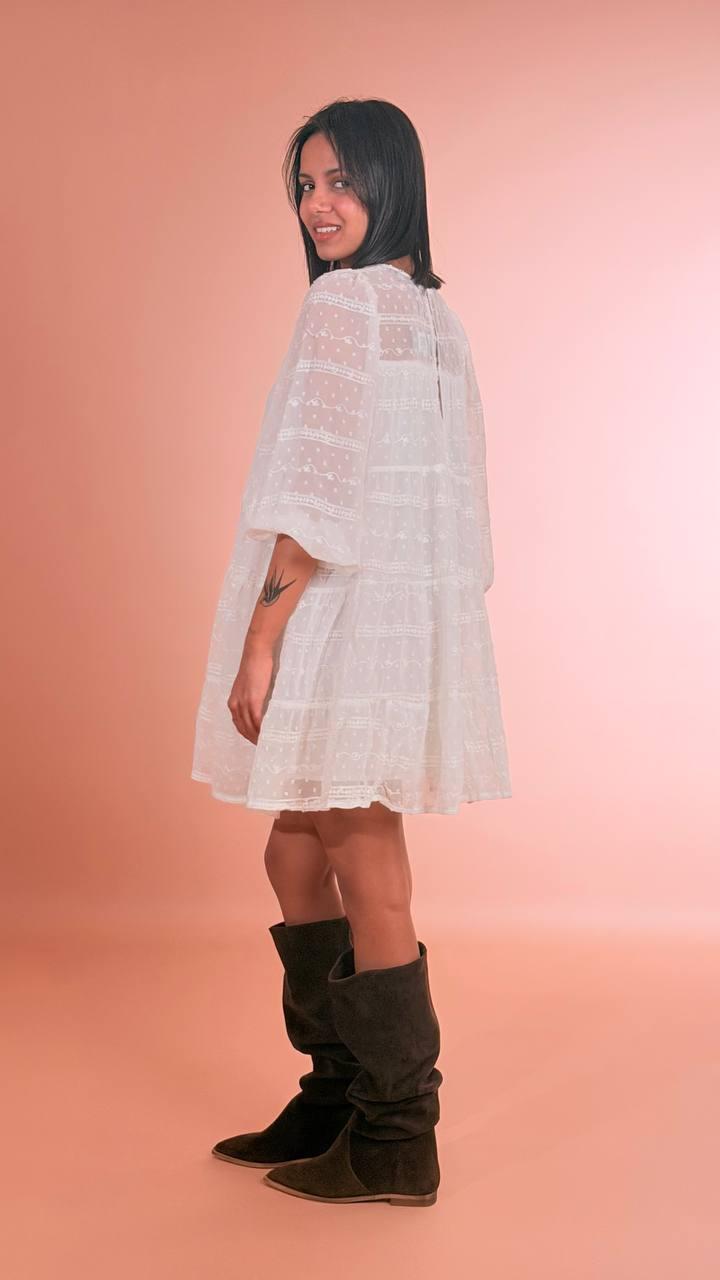 ANNA ROCK Abito ricamo 4093055 BIANCO 