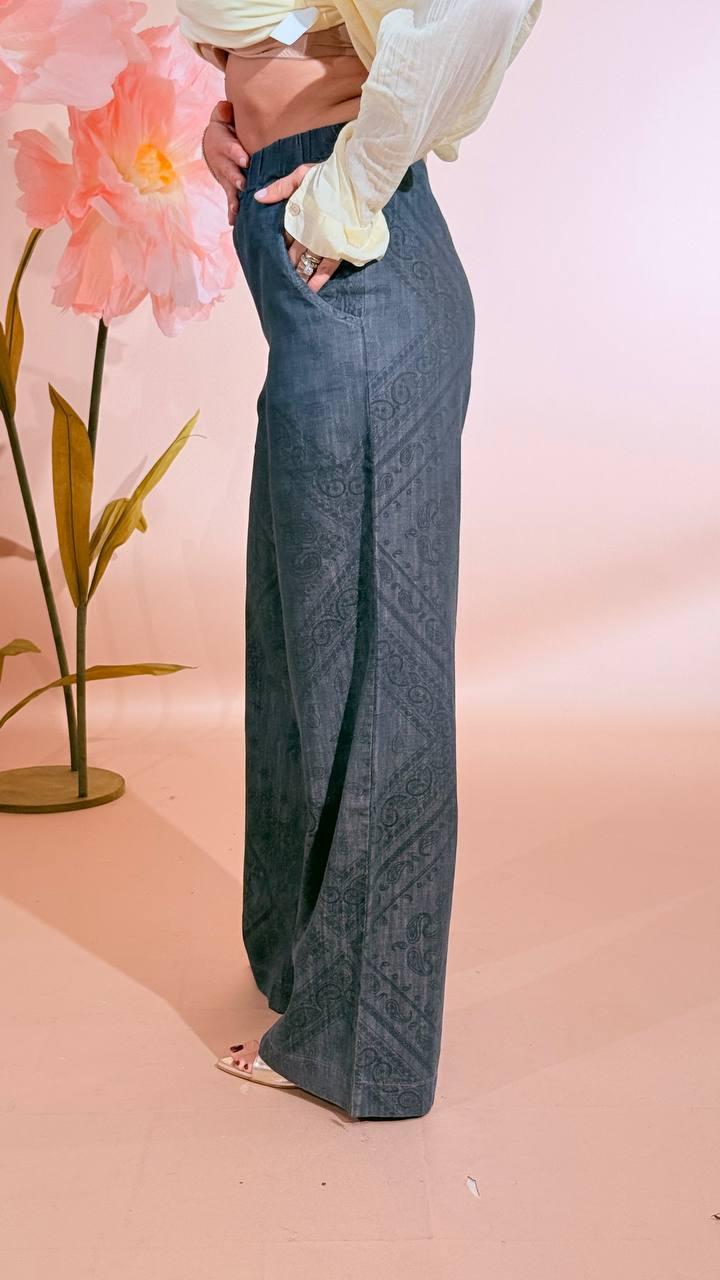 KONTATTO Pantalone bandana TT4009C DENIM 