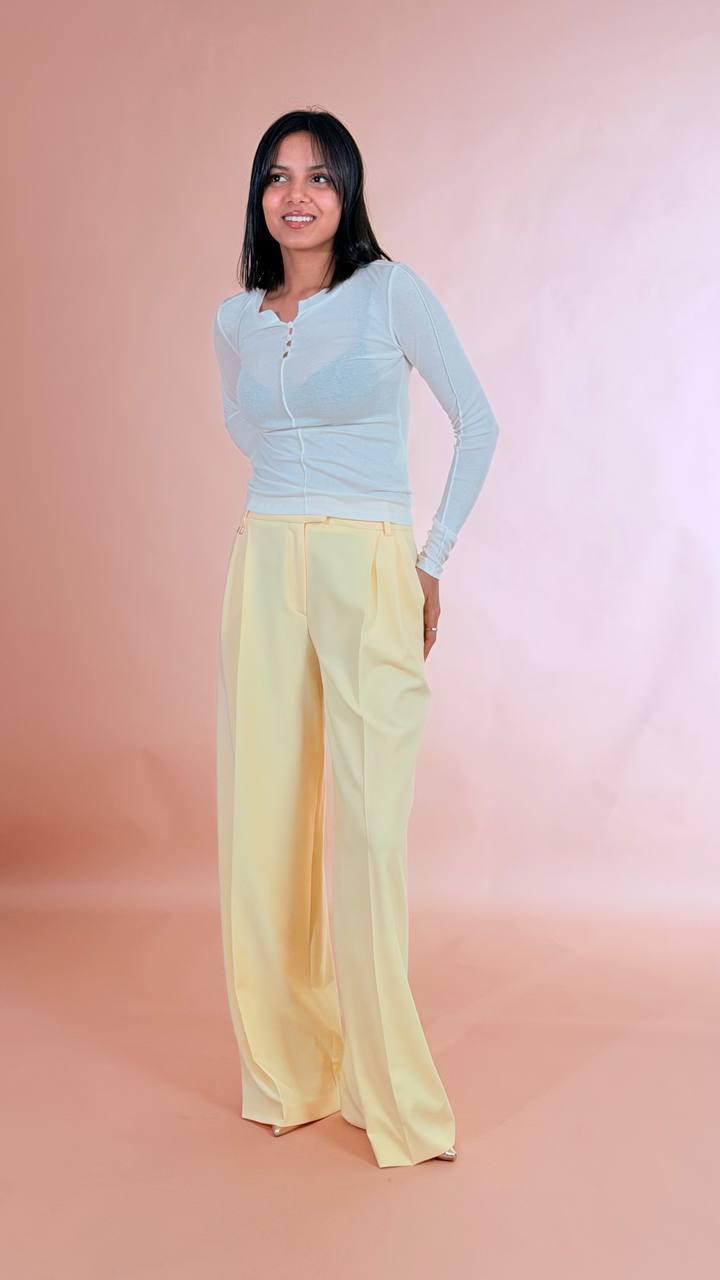 ELLEH Maglina bottoni serafino SS260264 BIANCO 