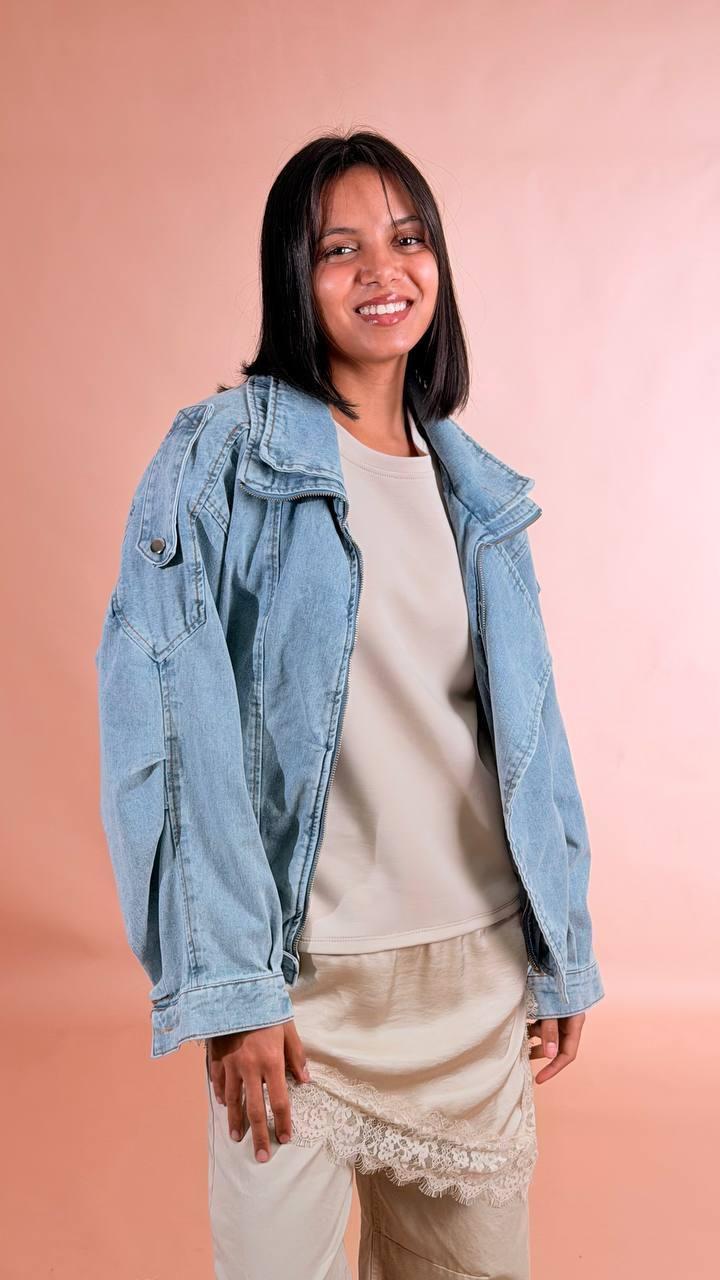 LEVA Bomber denim 98co 2pl G2B-347 DENIM 