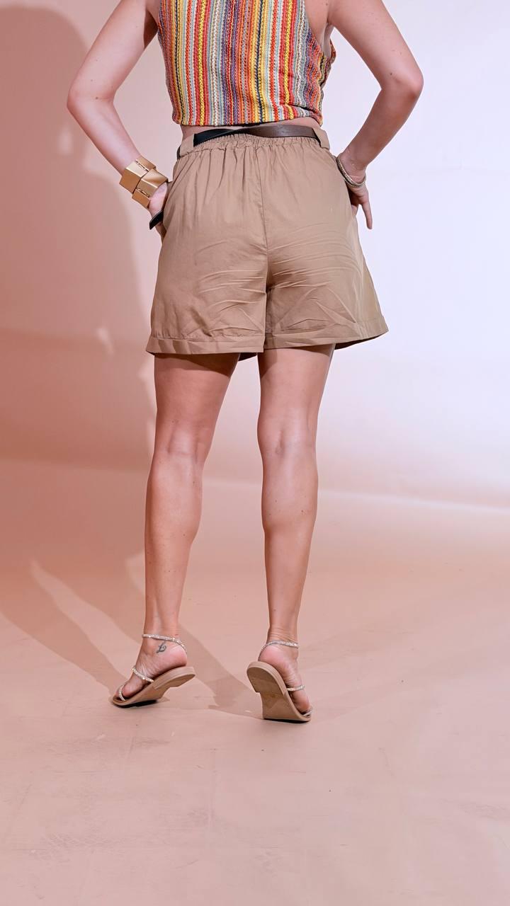 HAVE ONE "deserto" short risvolto PFL-Q674 BEIGE 