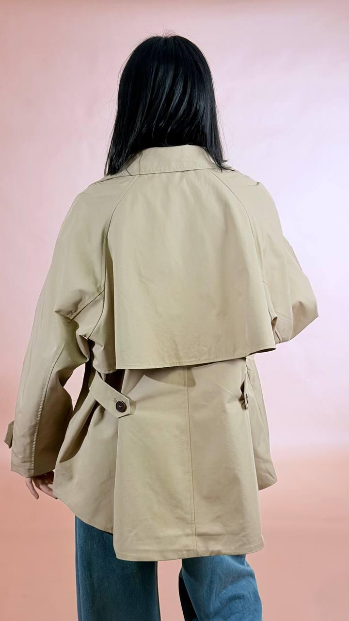 LEVA Trench corto over B651 BEIGE 
