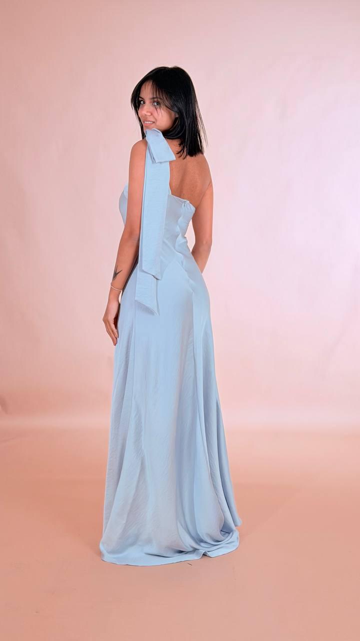 ELLEH Abito monospalla SS260382 CELESTE 
