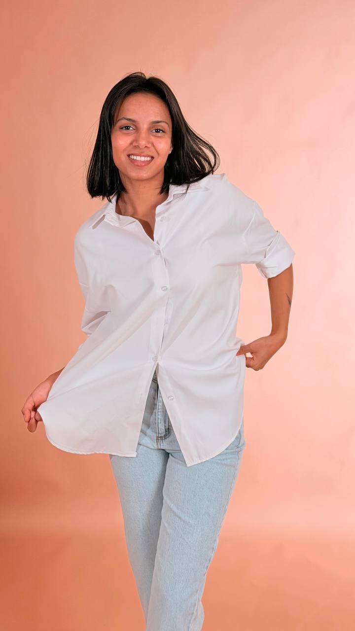 LEVA Camicia basica 5503CA BIANCO 