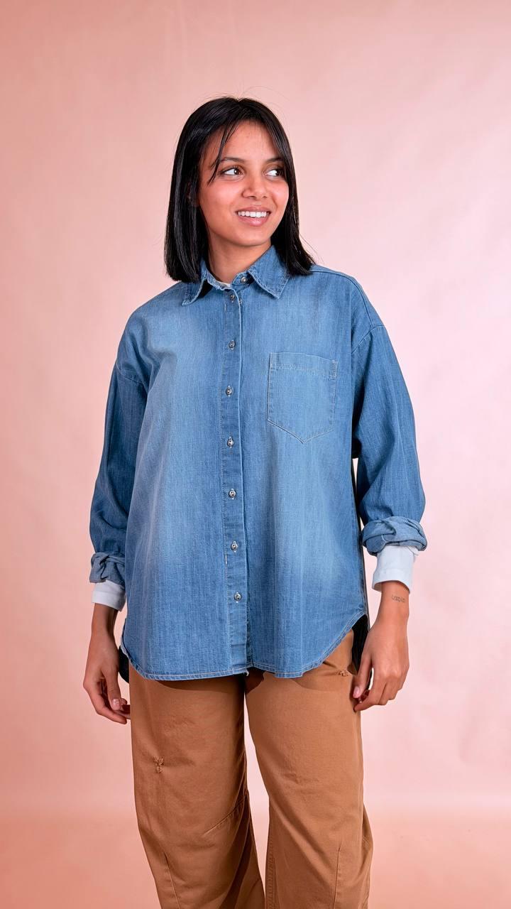 TENSIONE IN Camicia denim S26C306 JEANS 