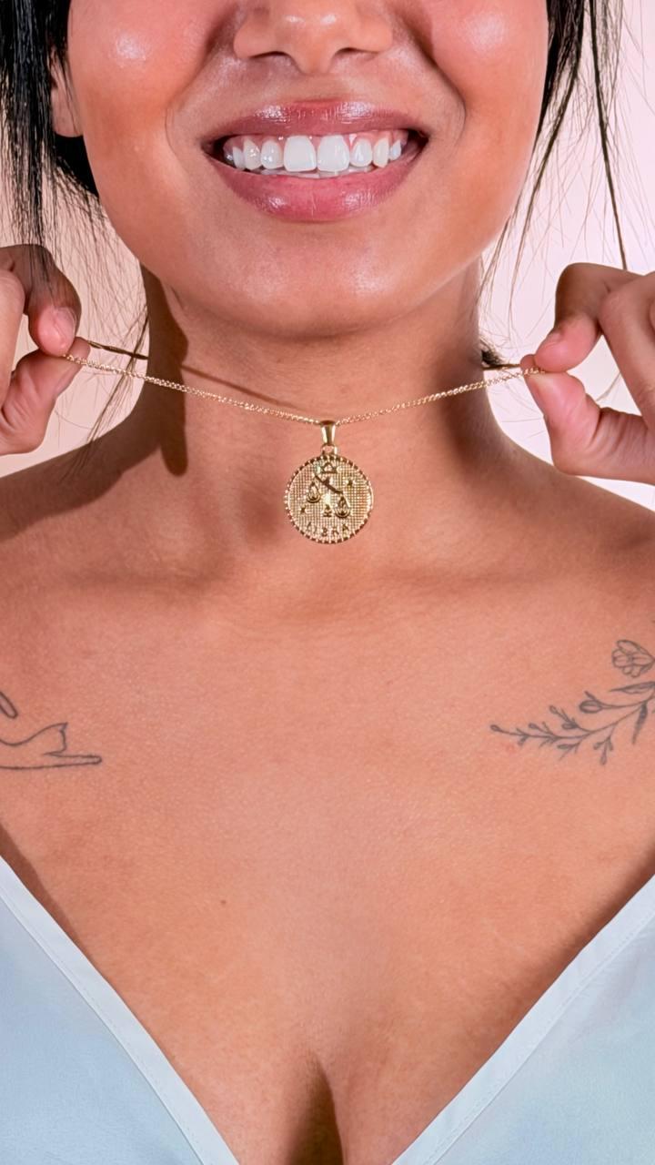 CLUB MANHATTAN Collana segno zodiale bilancia CLBMBILANCIA ORO 