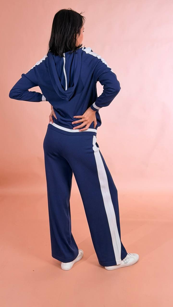 FRACOMINA Panta in maglia FJ26SV3007K41801 BLU 