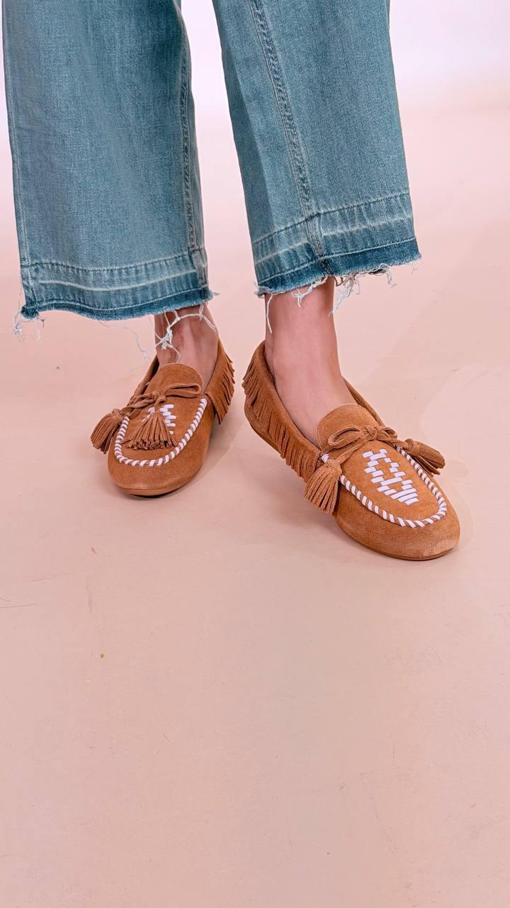 OVYE Mocassino con inserto rosa babol F2550524 CROSTA 