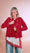 MOTEL Giacca felpa 26B4149 ROSSO 