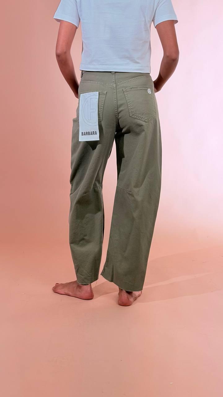 HAVE ONE Jeans Barbara PFA-Q081 VERDE MILITARE 
