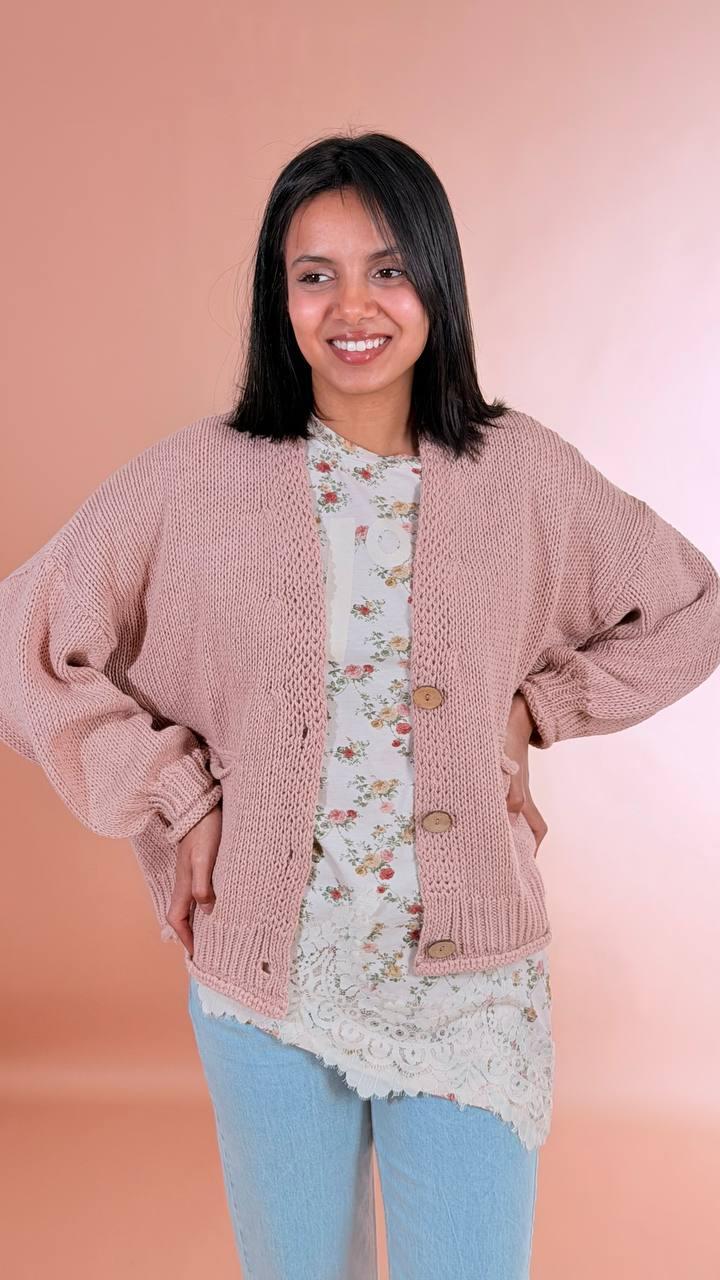 HAVE ONE Cardigan bottoni tasche JIT-Q007 PHARD 