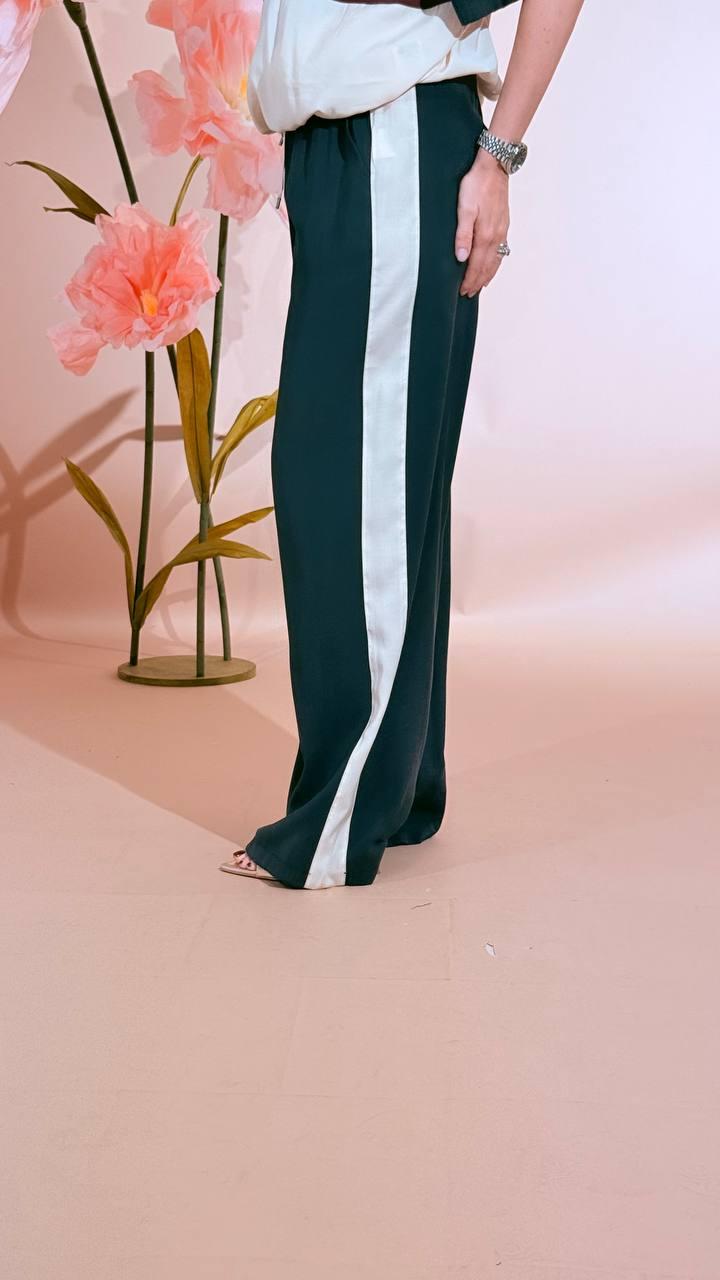 MOTEL Maglia zip + panta elastico 26M4846 BLU/PANNA 