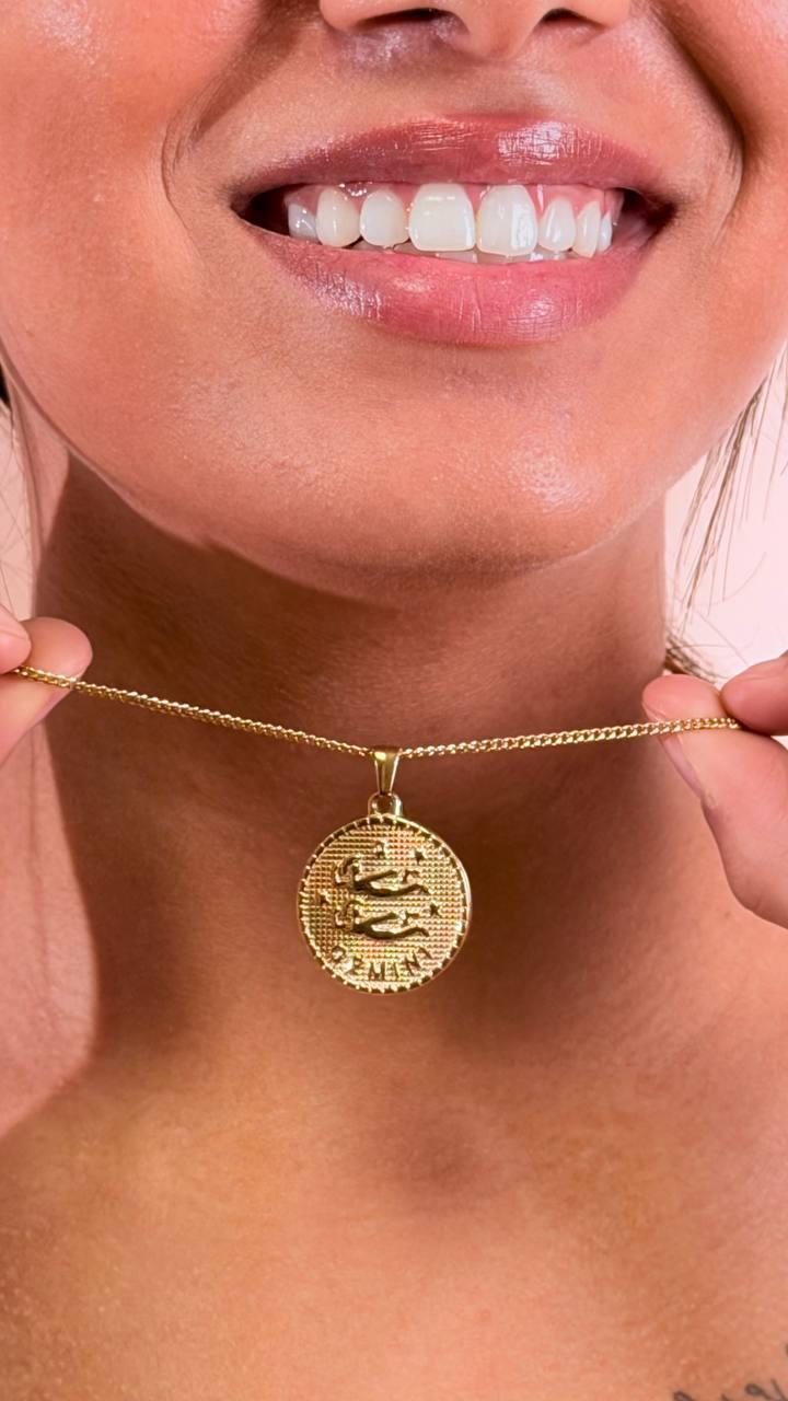 CLUB MANHATTAN Collana segno zodiale gemelli CLBMGEMELLI ORO 