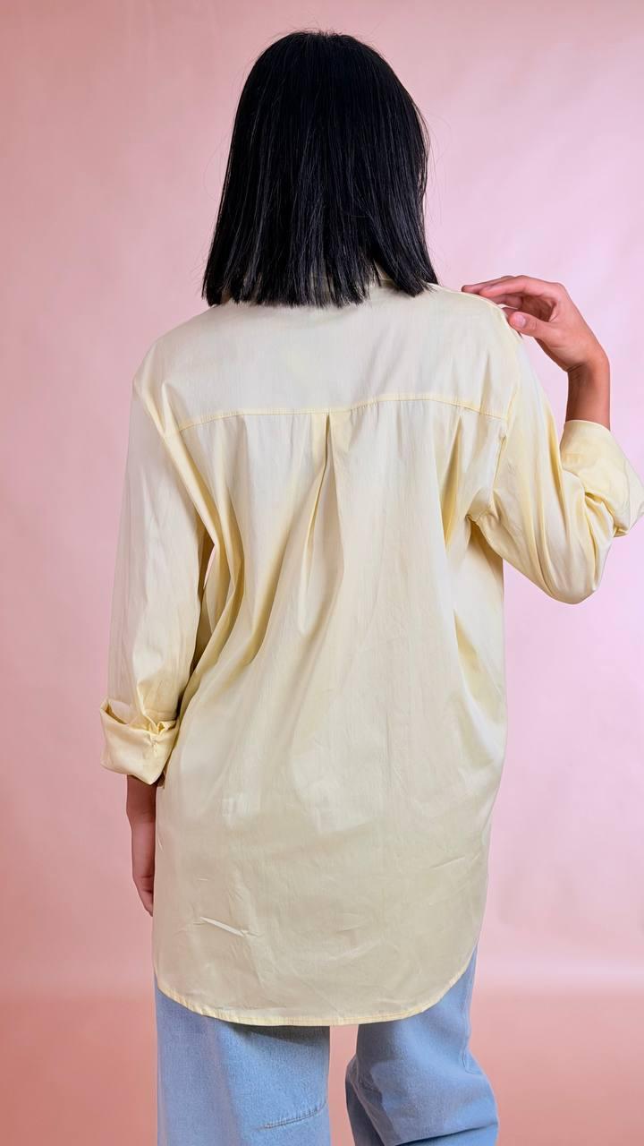 LEVA Camicia basica 5503CA GIALLO 