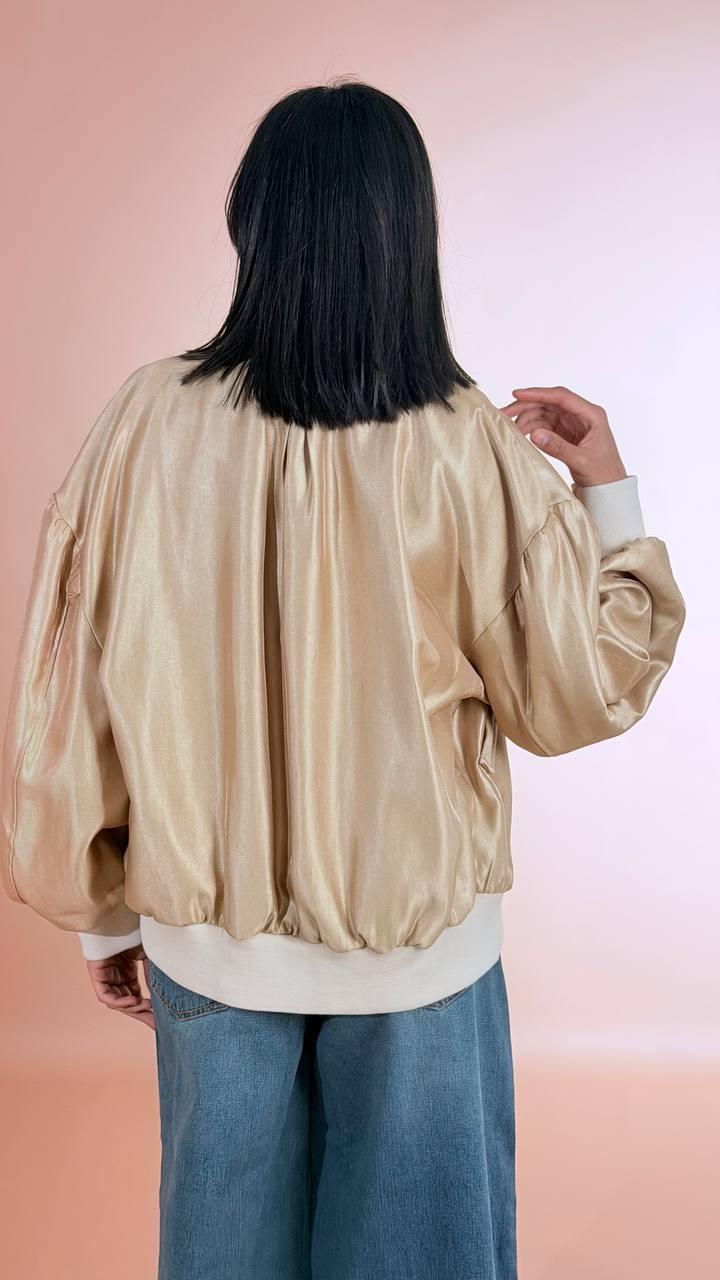 HAVE ONE Bomber laminato KVS-Q025 ORO 