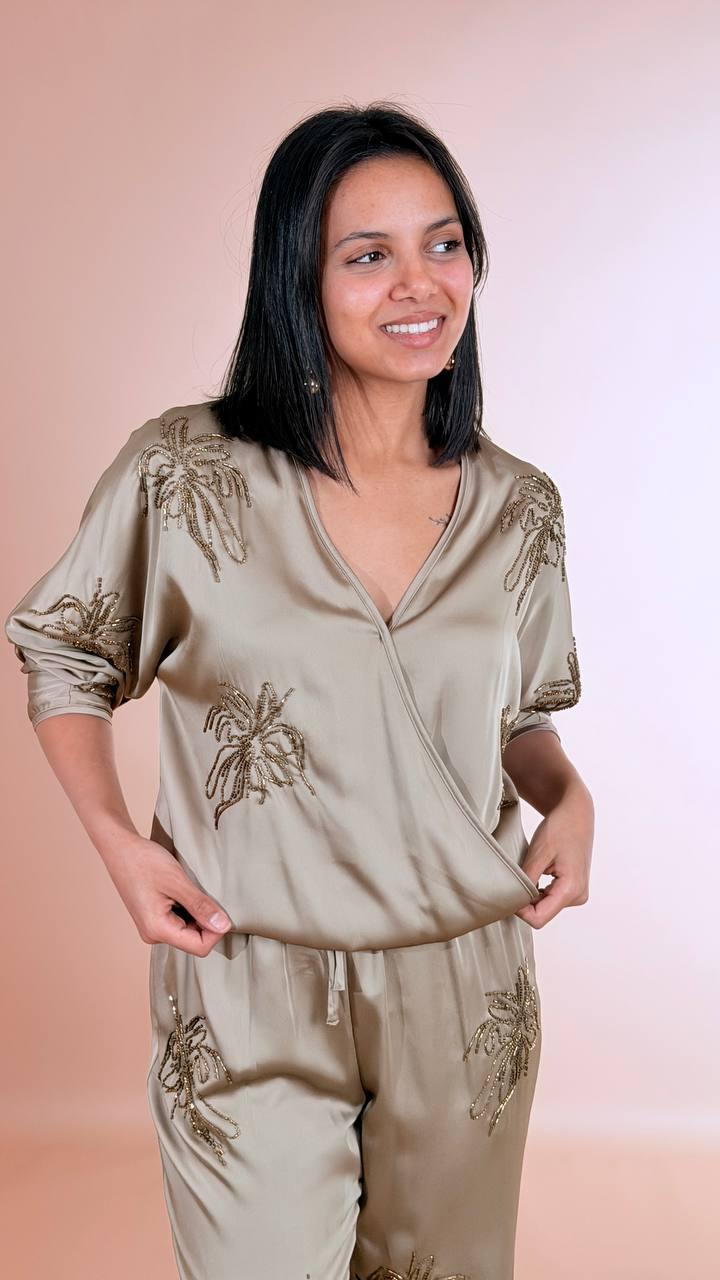 H2O Blusa pietrine LASITRA OLIO 