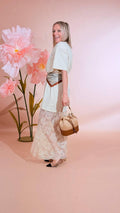 HAVE ONE Abito - t-shirt con pizzo AVS-Q082 CREMA 
