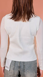 Susy mix Napoleon gilet Panna